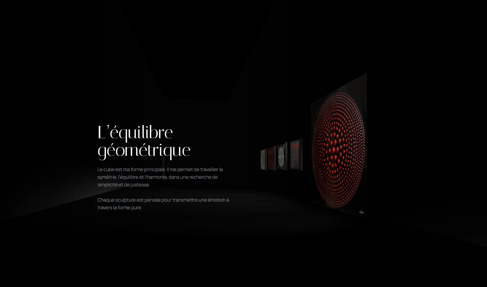 Site internet immersif pour Walter, artiste à Mougins